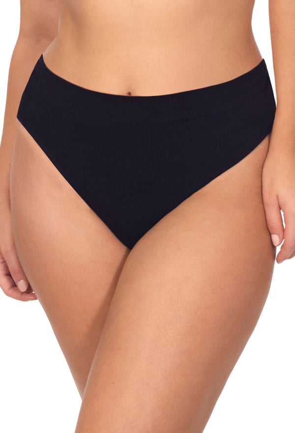 Seamless Cotton Rich High Waist G String - 7 Pack