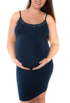 Maternity Pacific Blue Bamboo Slip - 2 Pack