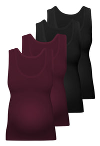 Maternity Bamboo Tank Top - 4 Pack