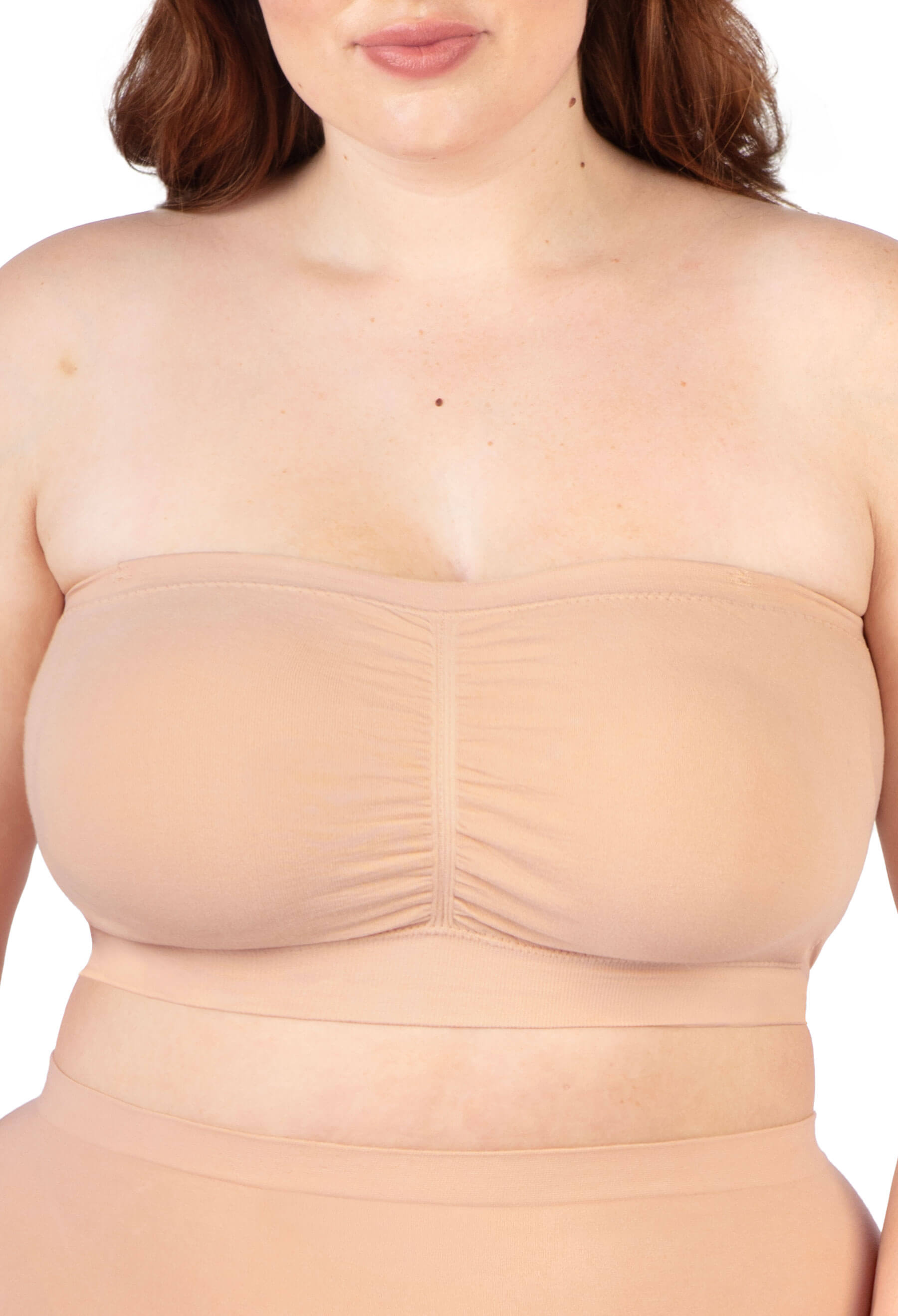 Cotton-Rich Padded Strapless Bra