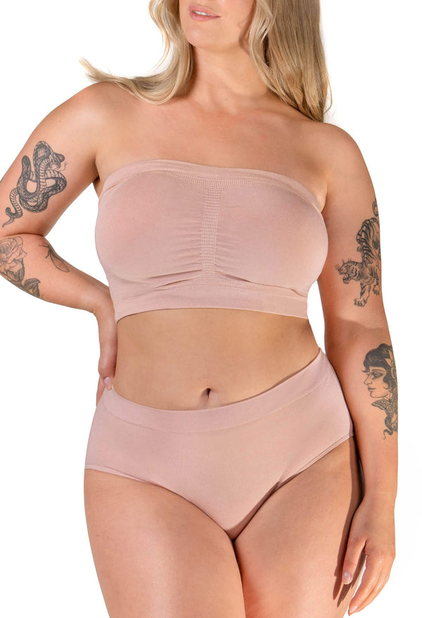 Full Bust Bamboo Wire Free Strapless Maternity & Nursing Set