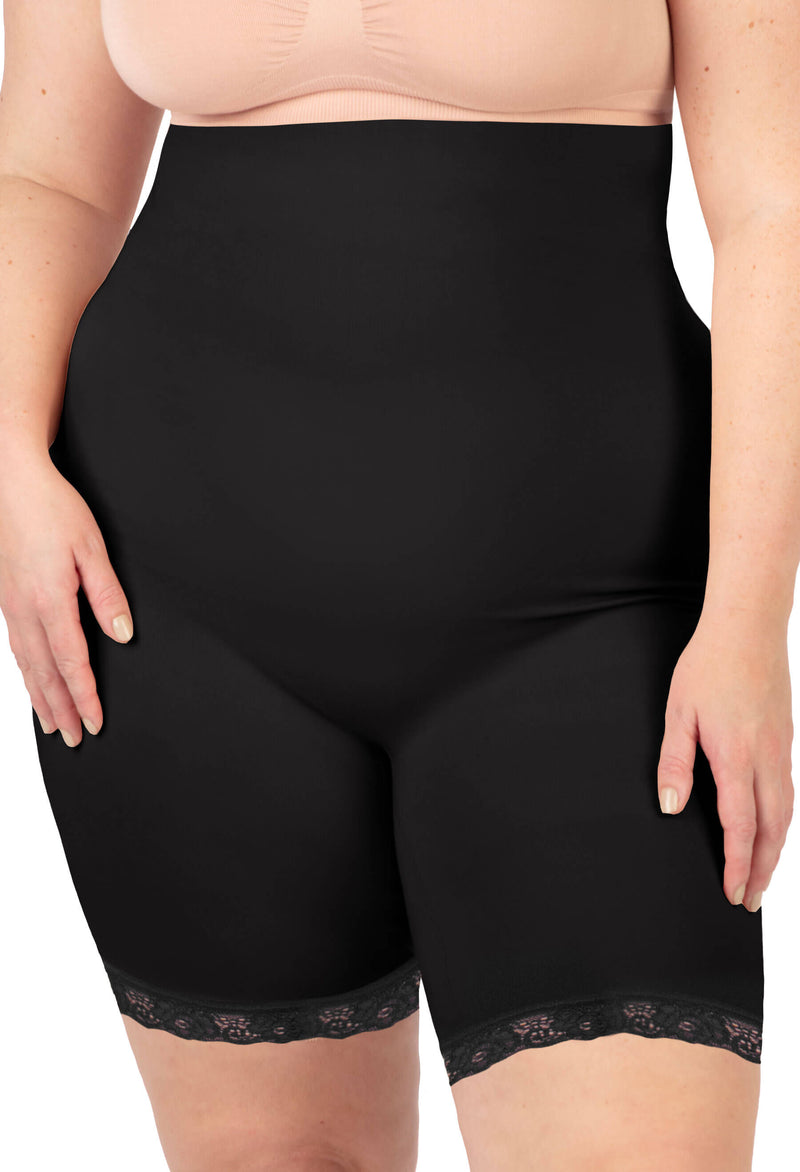 Underbust Anti Chafing Midi Cotton Rich Shorts - 2 Pack