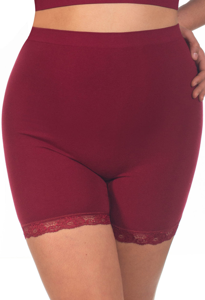 Anti Chafing High Rise Petite Cotton Shorts - 7 Pack