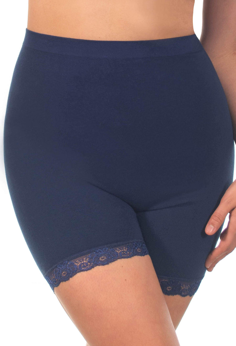 Anti Chafing High Rise Petite Cotton Shorts - 7 Pack