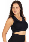 Sports Bra - Triple-layer Support Racer & High Waist 3/4 Capri Leggings