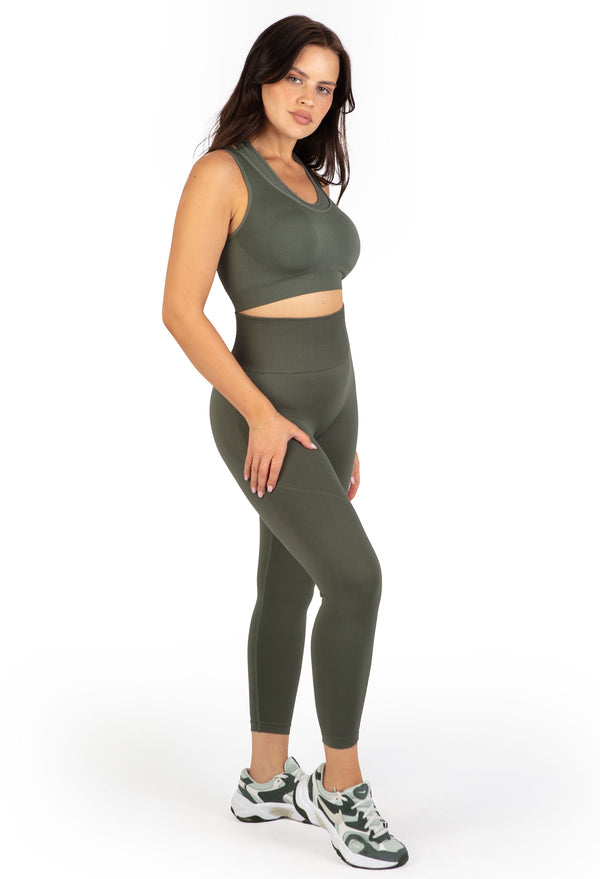 Triple-layer Support Racer & High Waist Full Length Leggings