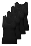 Curvy Bamboo Tank Top 4 Pack