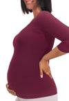 Maternity Bamboo 3/4 Sleeve Top