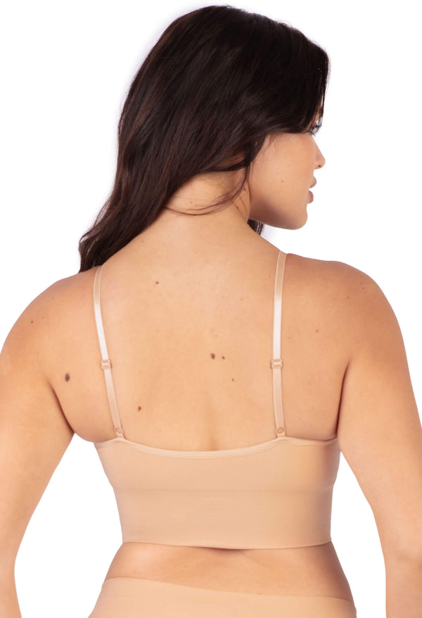 Long Line Spaghetti Strap Bralette - 3 Pack