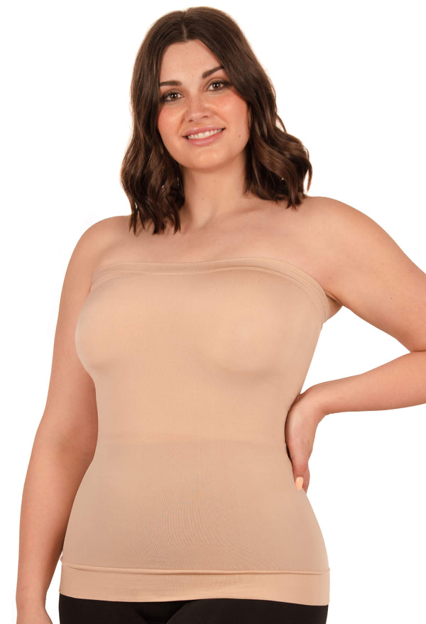 Minimising Strapless Tube Top - 2 PACK