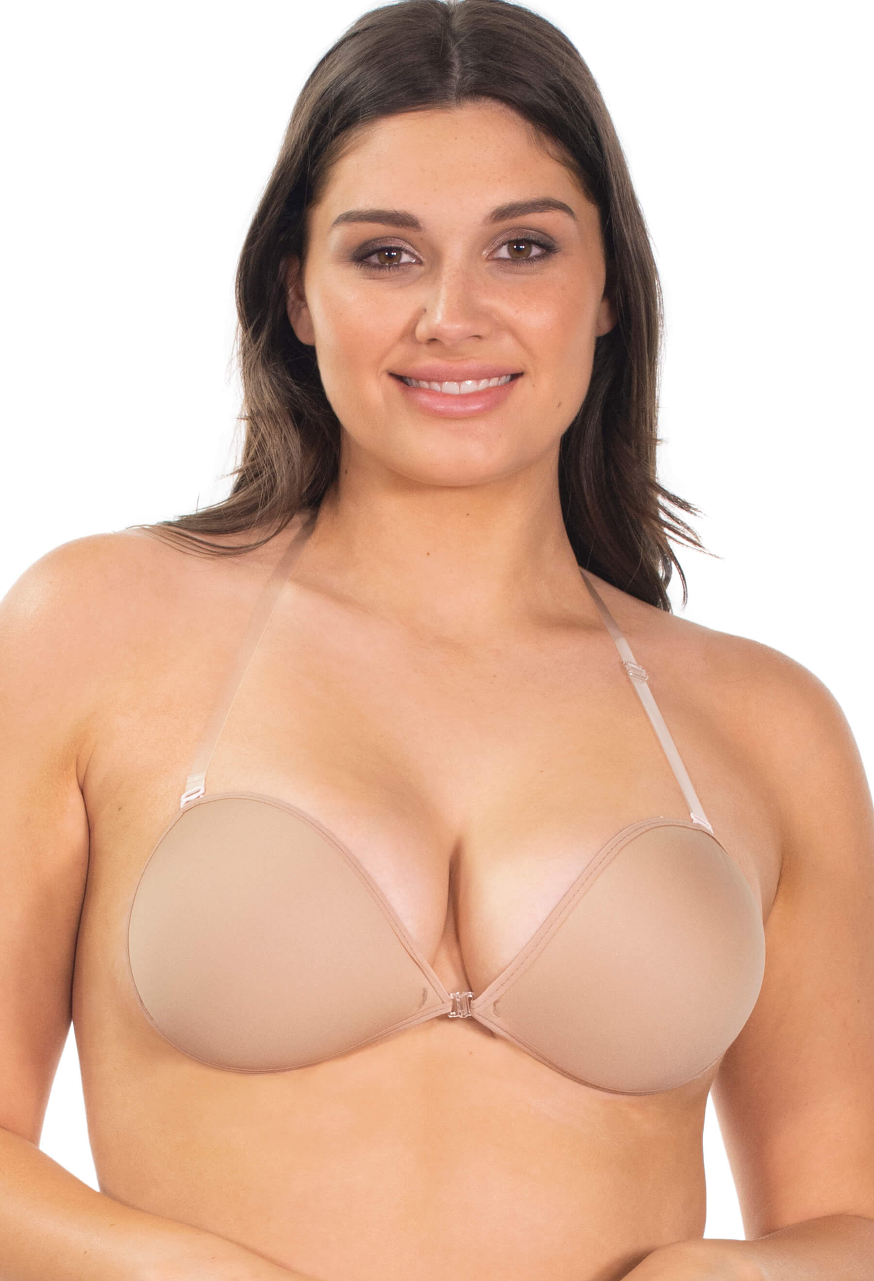 Lightweight Adhesive Bra with Clear Straps