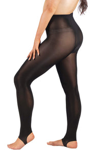 Ladder Resistant Shaping Stirrup Pantyhose 2Pack