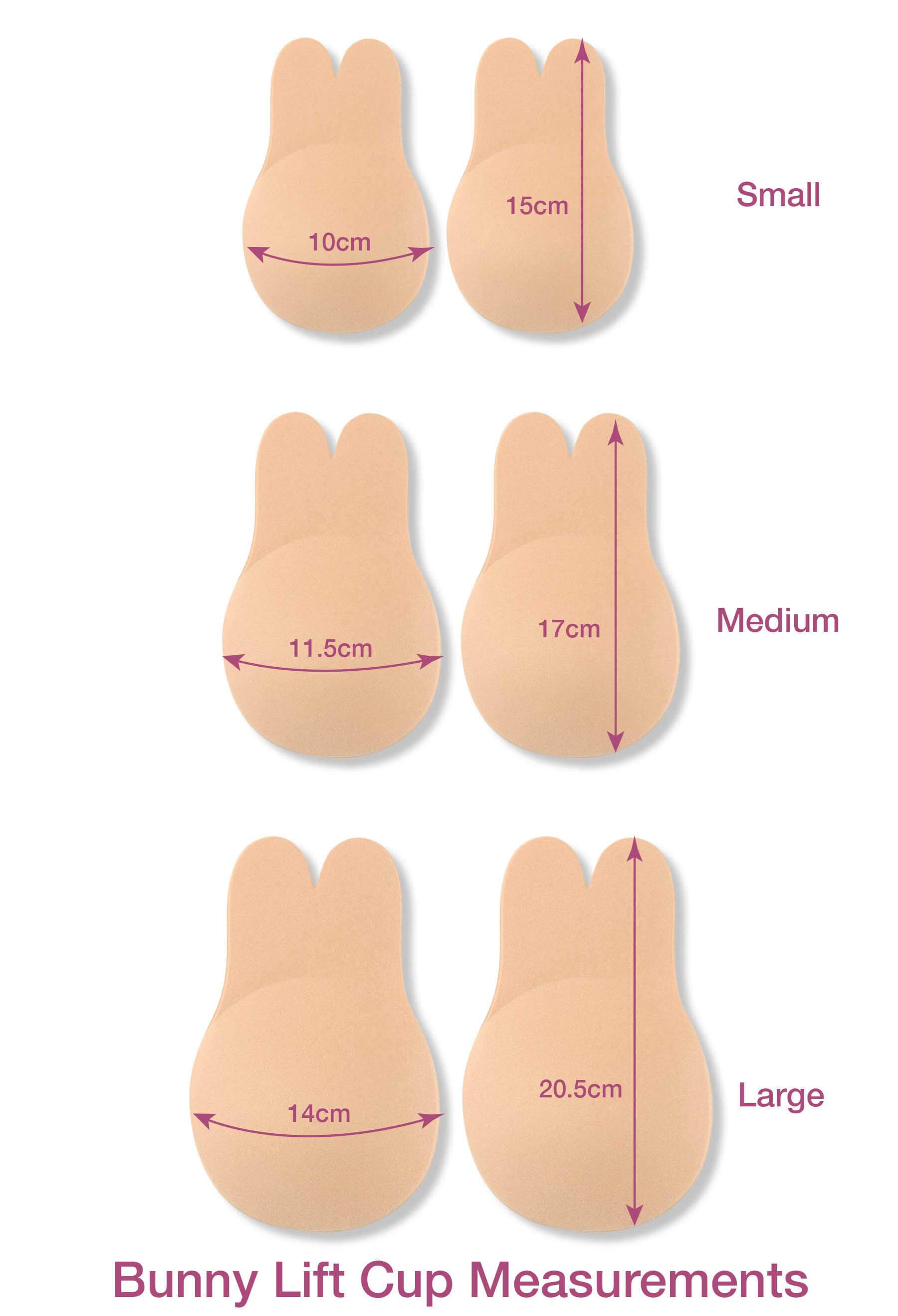 Adhesive Bunny Lift Cups - 2 Pairs