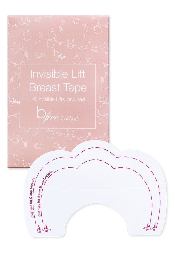 Adhesive Invisible Breast Lift Tapes - 10 Pack