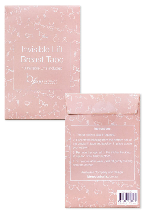 Adhesive Invisible Breast Lift Tapes - 10 Pack