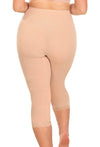 Anti Chafing High Rise 3/4 Cotton Leggings - 3 Pack