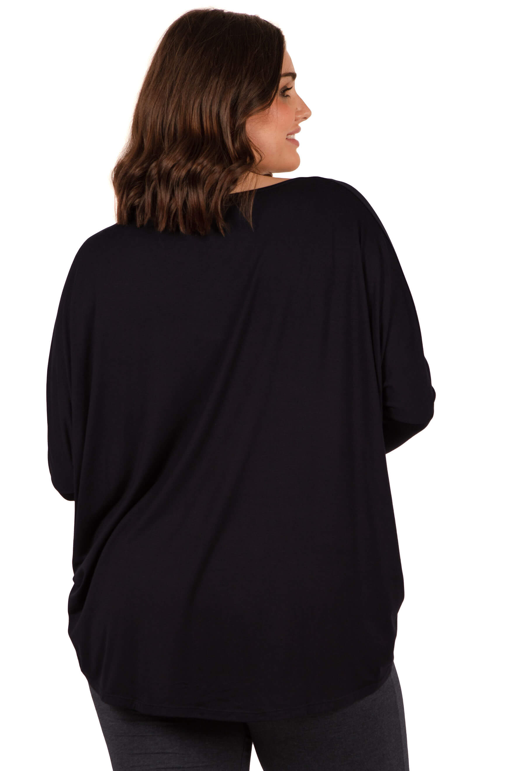 Bamboo Boat Neck Long Sleeve Top