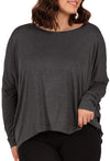 Bamboo Boat Neck Long Sleeve Top