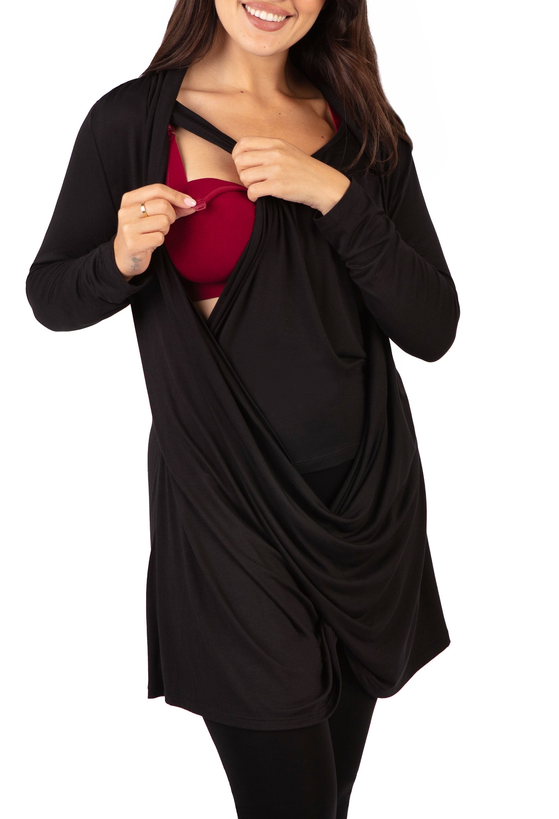 Bamboo Soft Drape Breastfeeding Top