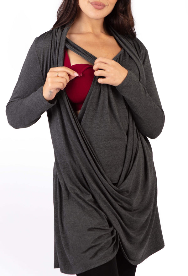 Bamboo Soft Drape Nursing Top