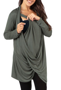 Bamboo Soft Drape Breastfeeding Top