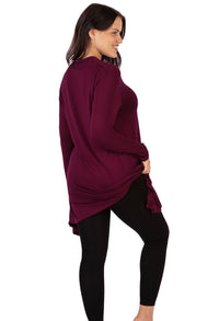 Bamboo V Neck Tunic Top