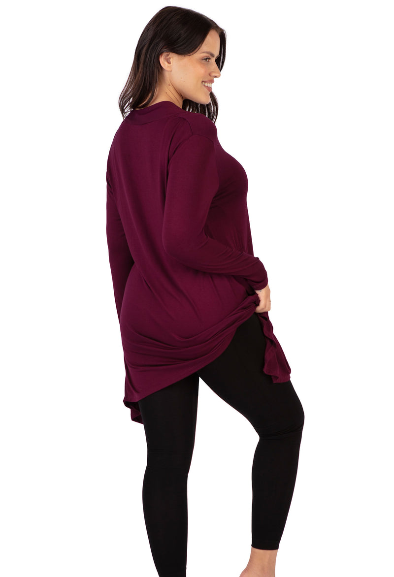 Bamboo V Neck Tunic Top