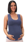 Pregnancy Bamboo Tank Top & Cross Fold Pants Set