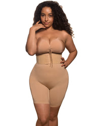 Nude cleavage bra with nude shapewear