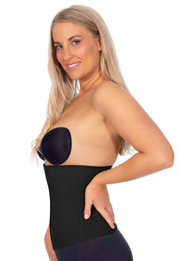 Flexi-Stretch Corset With 4 Steel Bones - Black