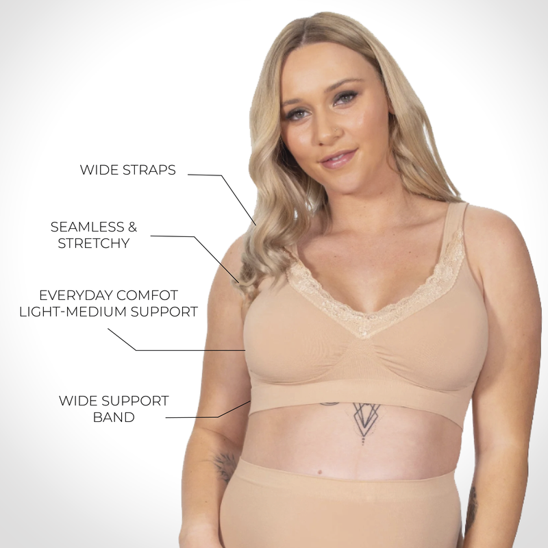 Pregnancy Cotton Rich Pull On Sleep Bra