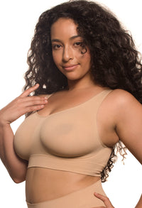 Wire Free High Back Pull On Crop Top Set