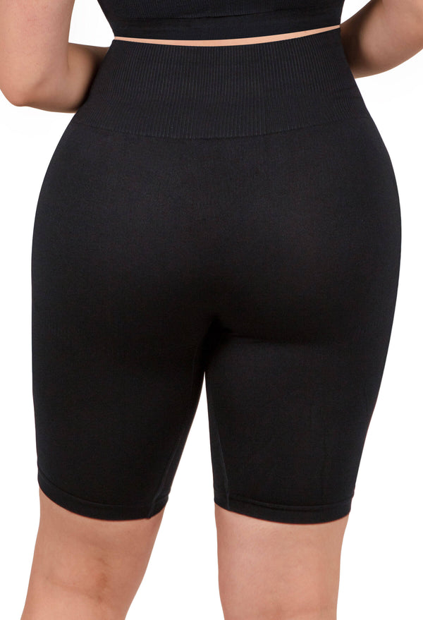 Seamless High Waist Long Biker Shorts - 3 Pack