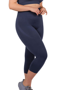 Seamless High Waist 3/4 Capri Leggings