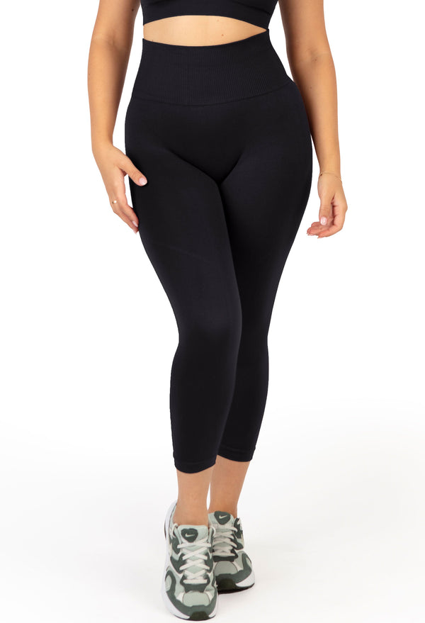 Seamless High Waist 3/4 Capri Leggings