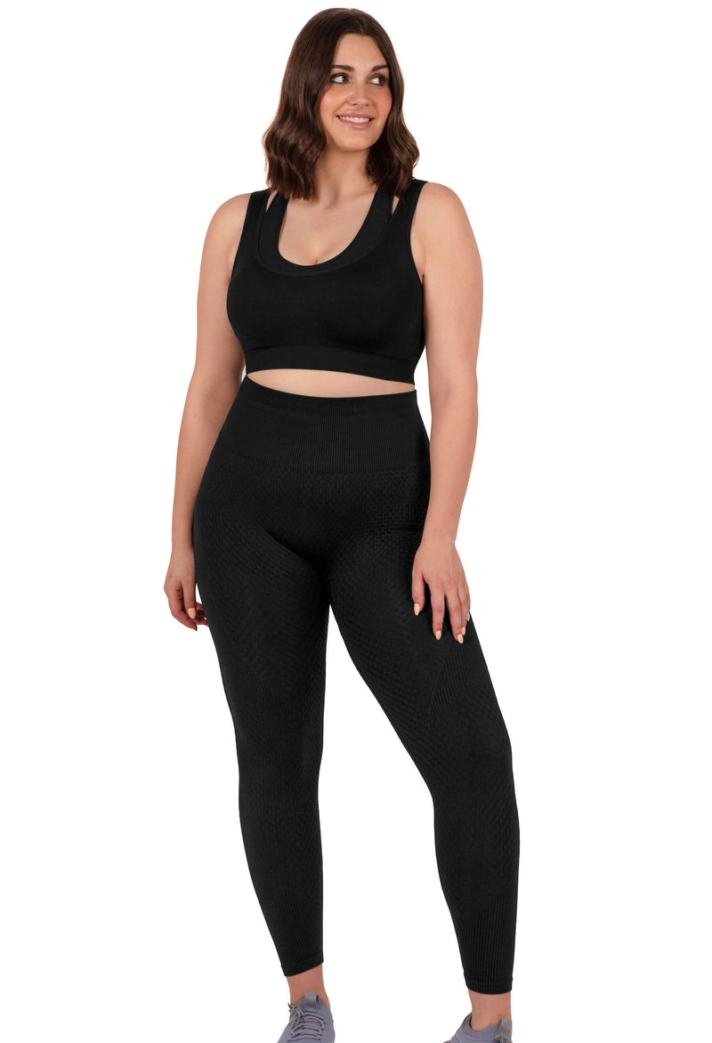 Honeycomb Contour Seamless Leggings