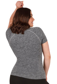 Seamless Short Sleeve Activewear Thermal Tee - 3 Pack