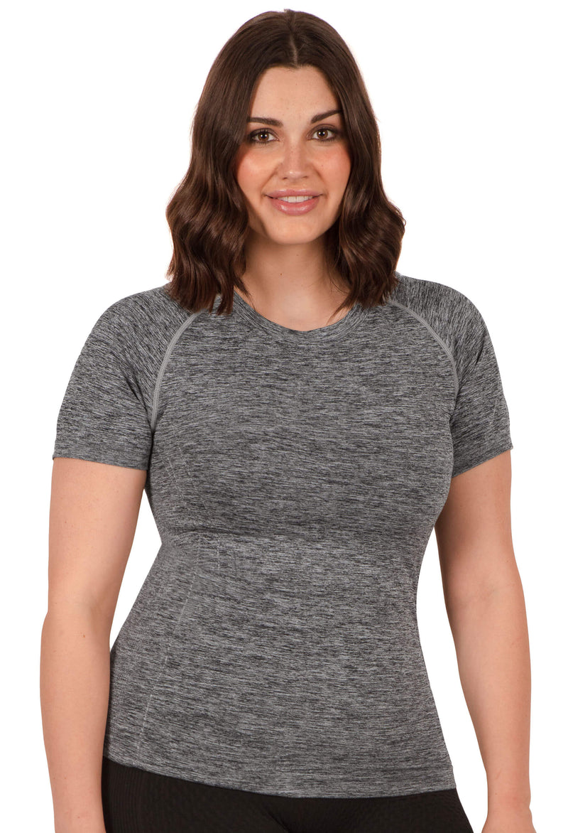 Seamless Short Sleeve Activewear Thermal Tee