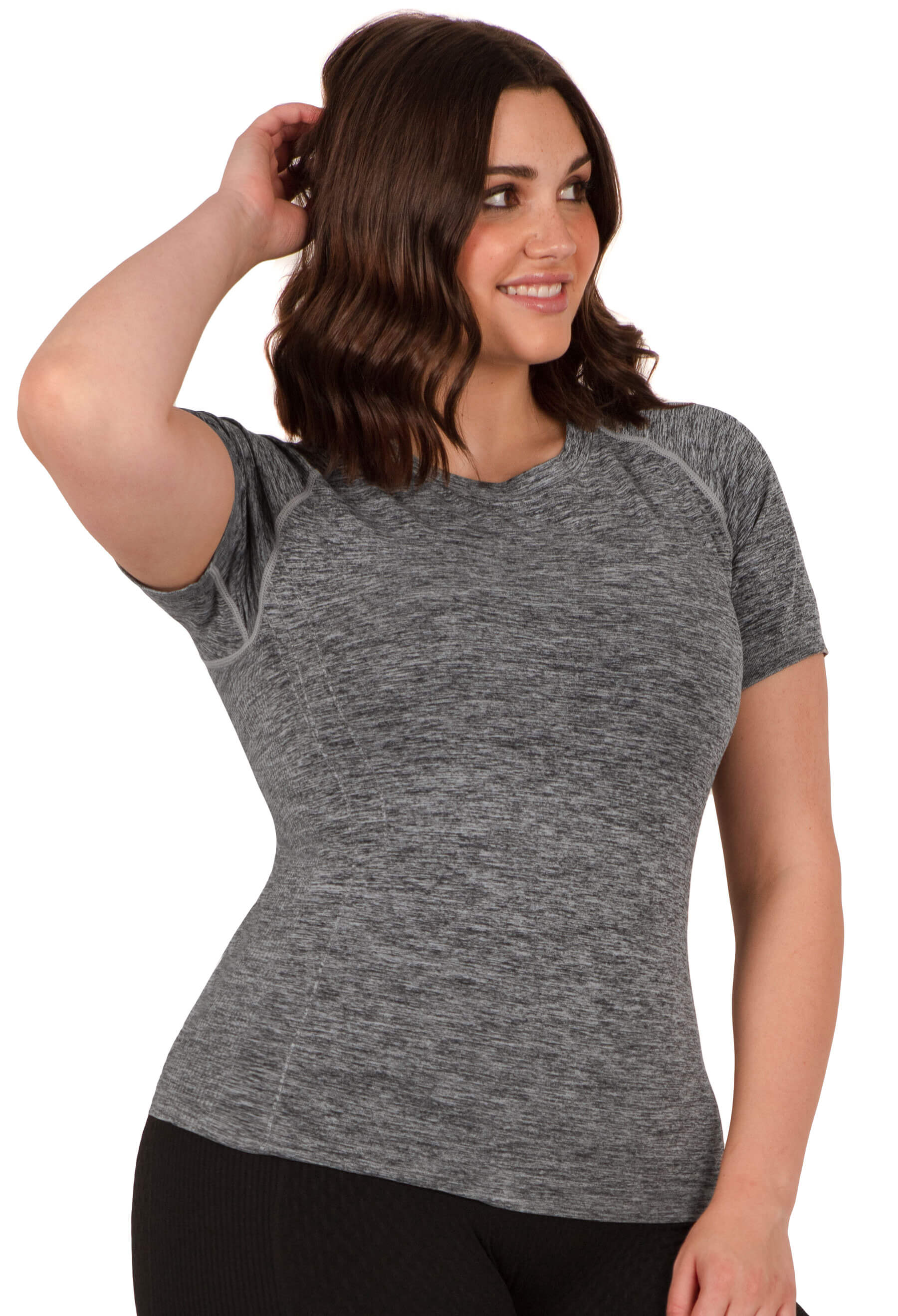 Seamless Short Sleeve Activewear Thermal Tee - 3 Pack