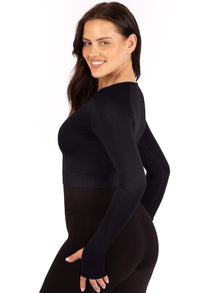 Seamless Long Sleeve Crop Thermal Top