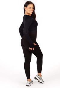 Seamless Long Sleeve Crop Thermal Top