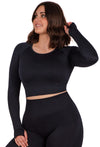 Seamless Long Sleeve Crop Thermal Top