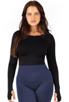 Seamless Long Sleeve Crop Top - 2 Pack