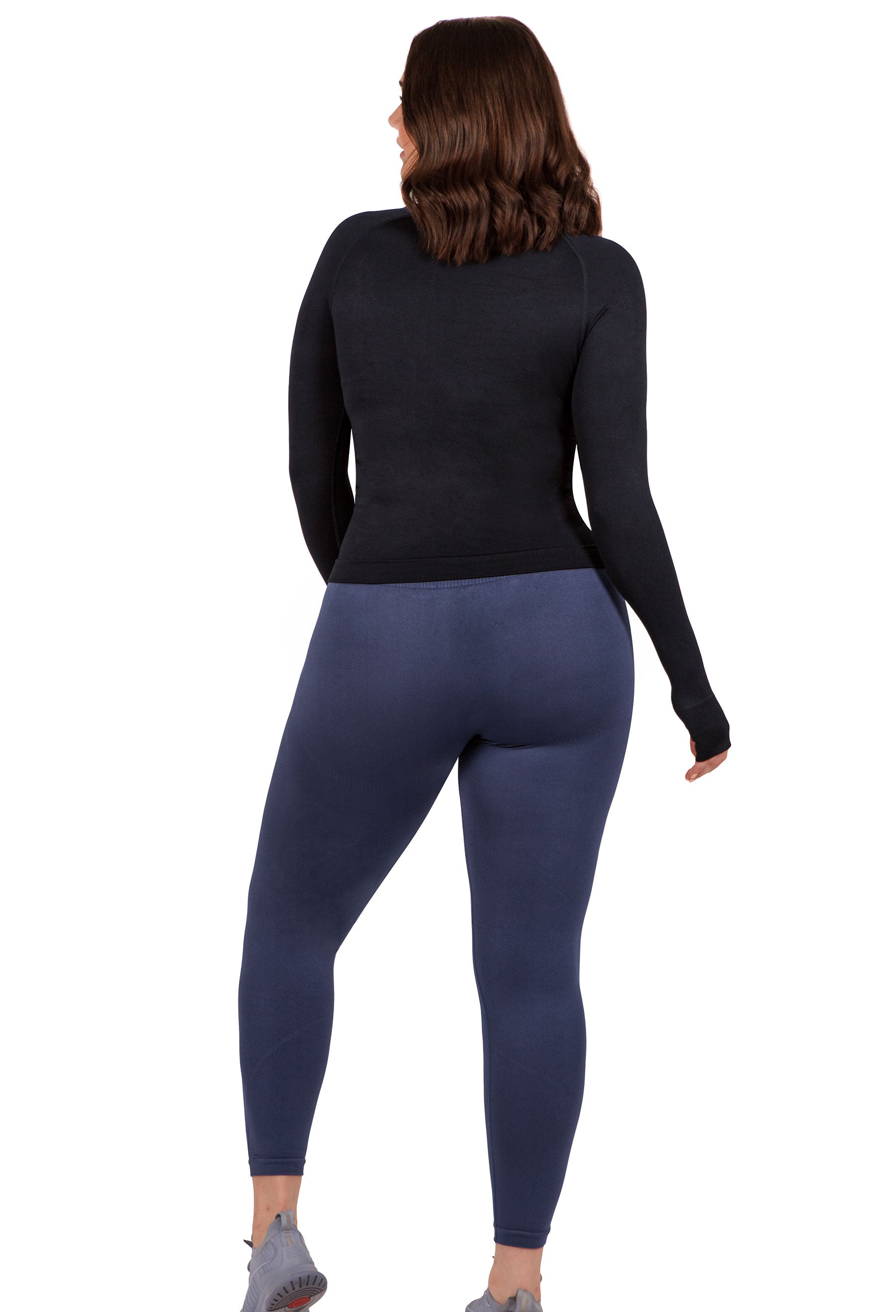 Seamless Square Neck Long Sleeve Thermal Top