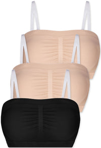 Swim Padded Support Bandeau - 3 Pack