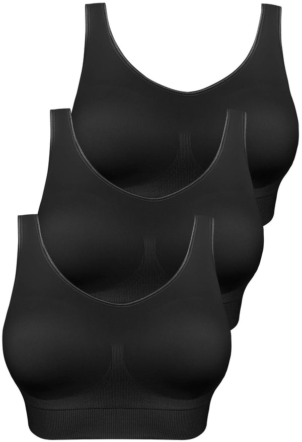 Dream Comfort Wireless Bra | Fixed Moulded Cups - 3 Pack