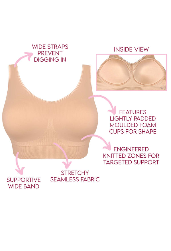 Dream Comfort Wireless Bra | Fixed Moulded Cups