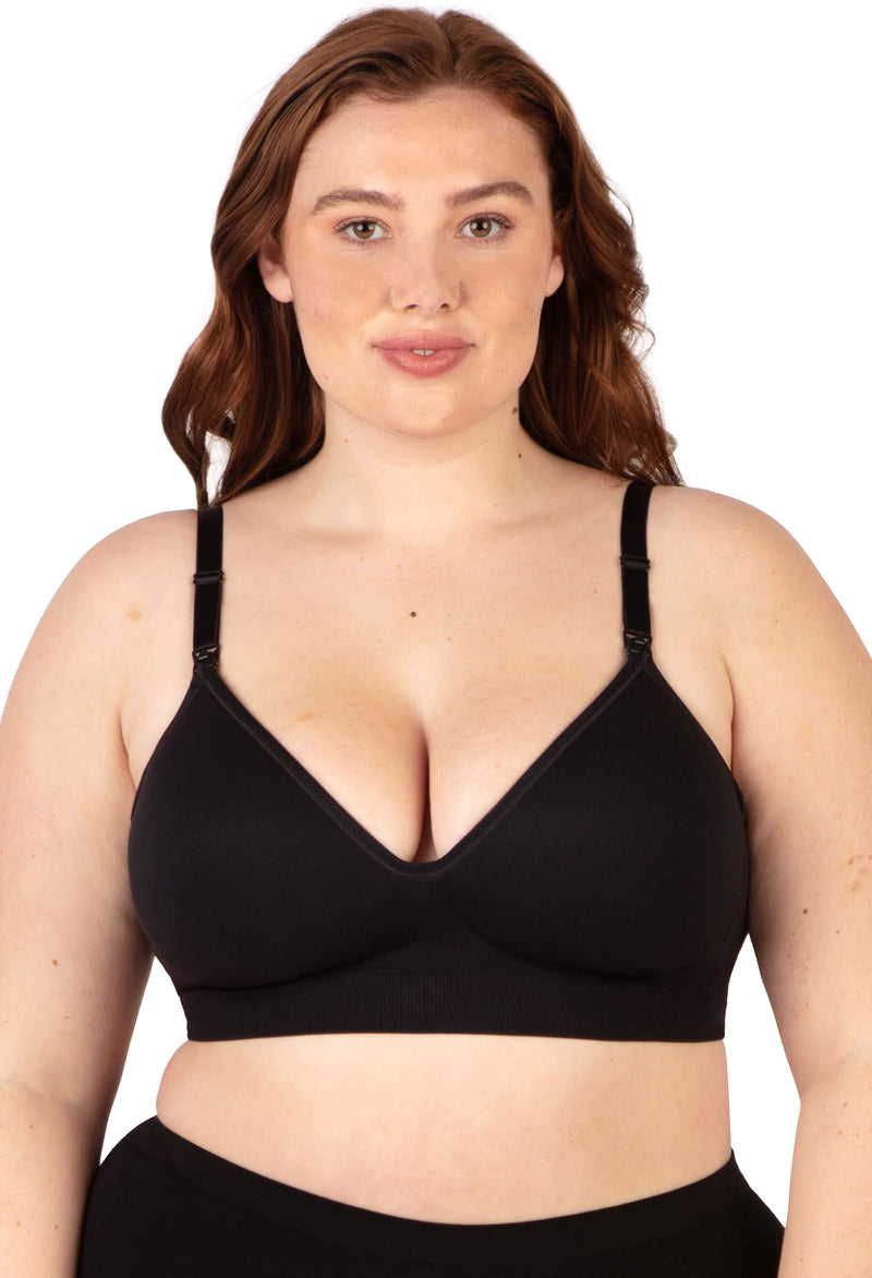 Plunge Nursing Comfort Bra – Wireless with Fixed Moulded Cups