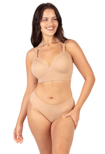 Plunge Nursing Comfort Bra – Wireless with Fixed Moulded Cups