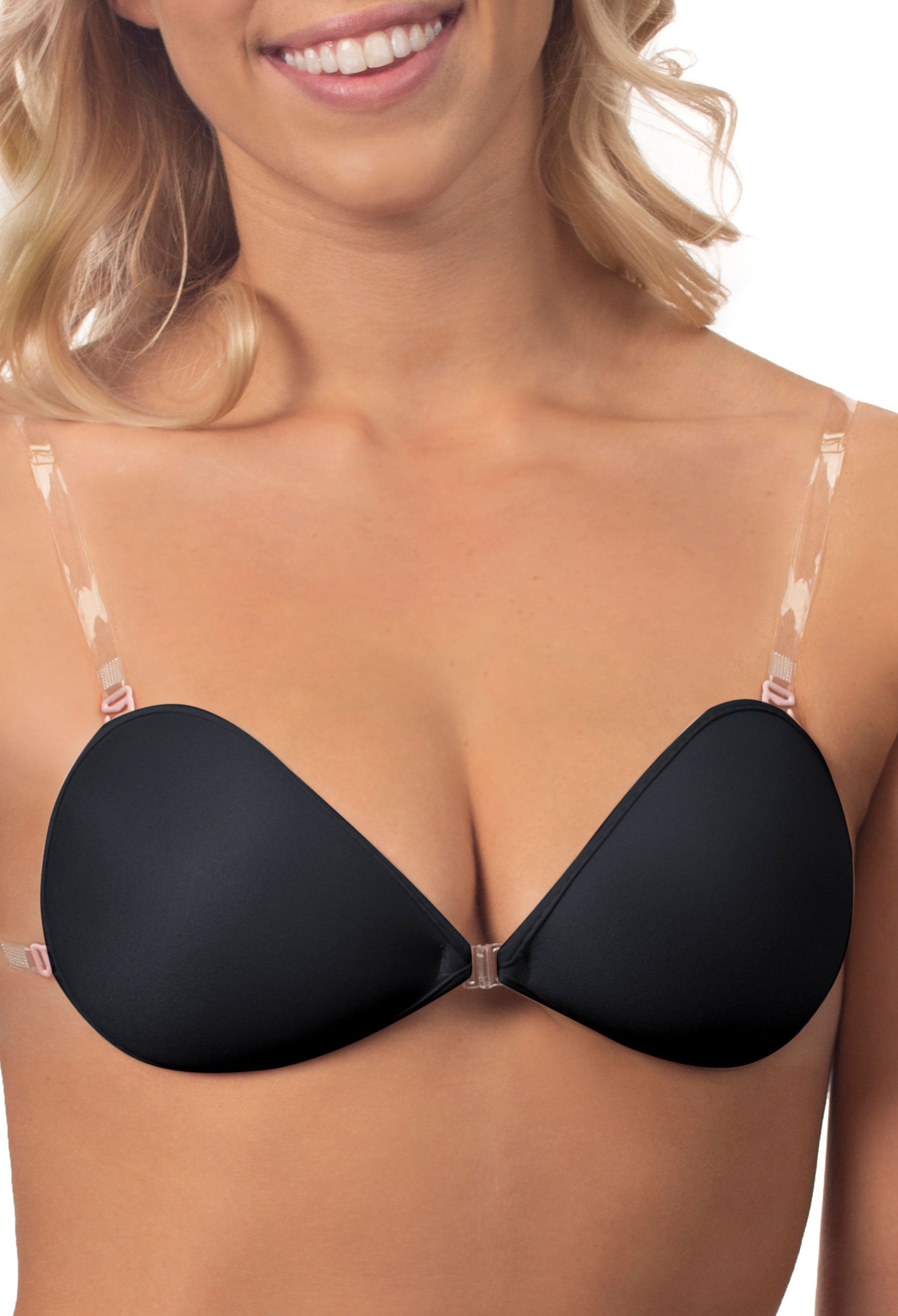 Lightweight Adhesive Bra with Clear Straps